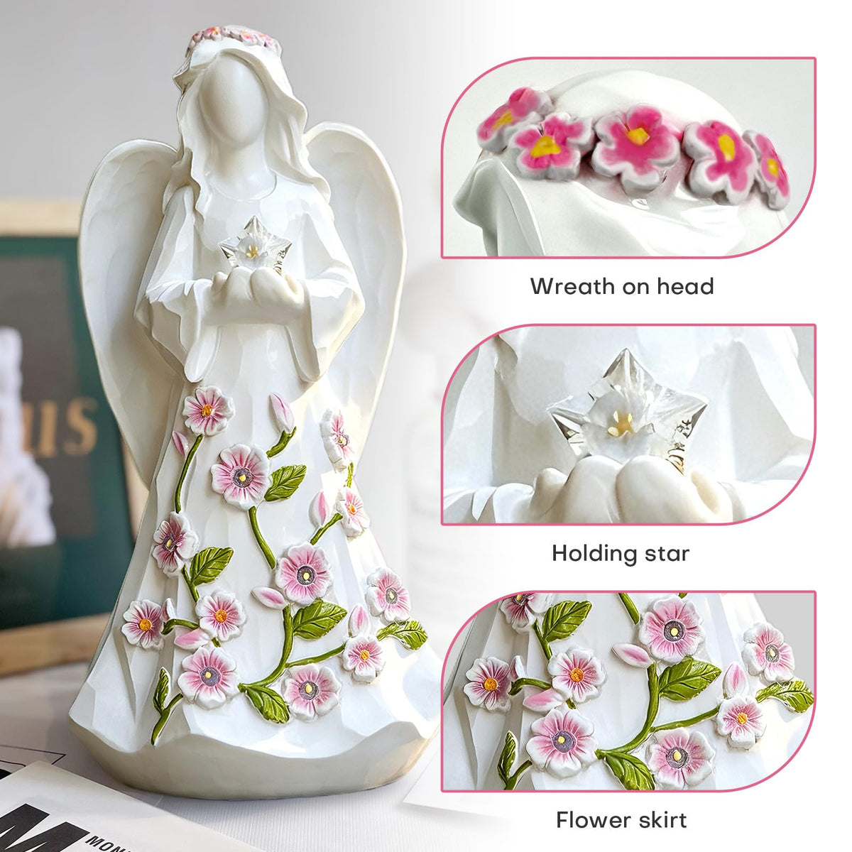 LEGIFO 8.6-inch angel arrives box-ready for birthdays or memorials
