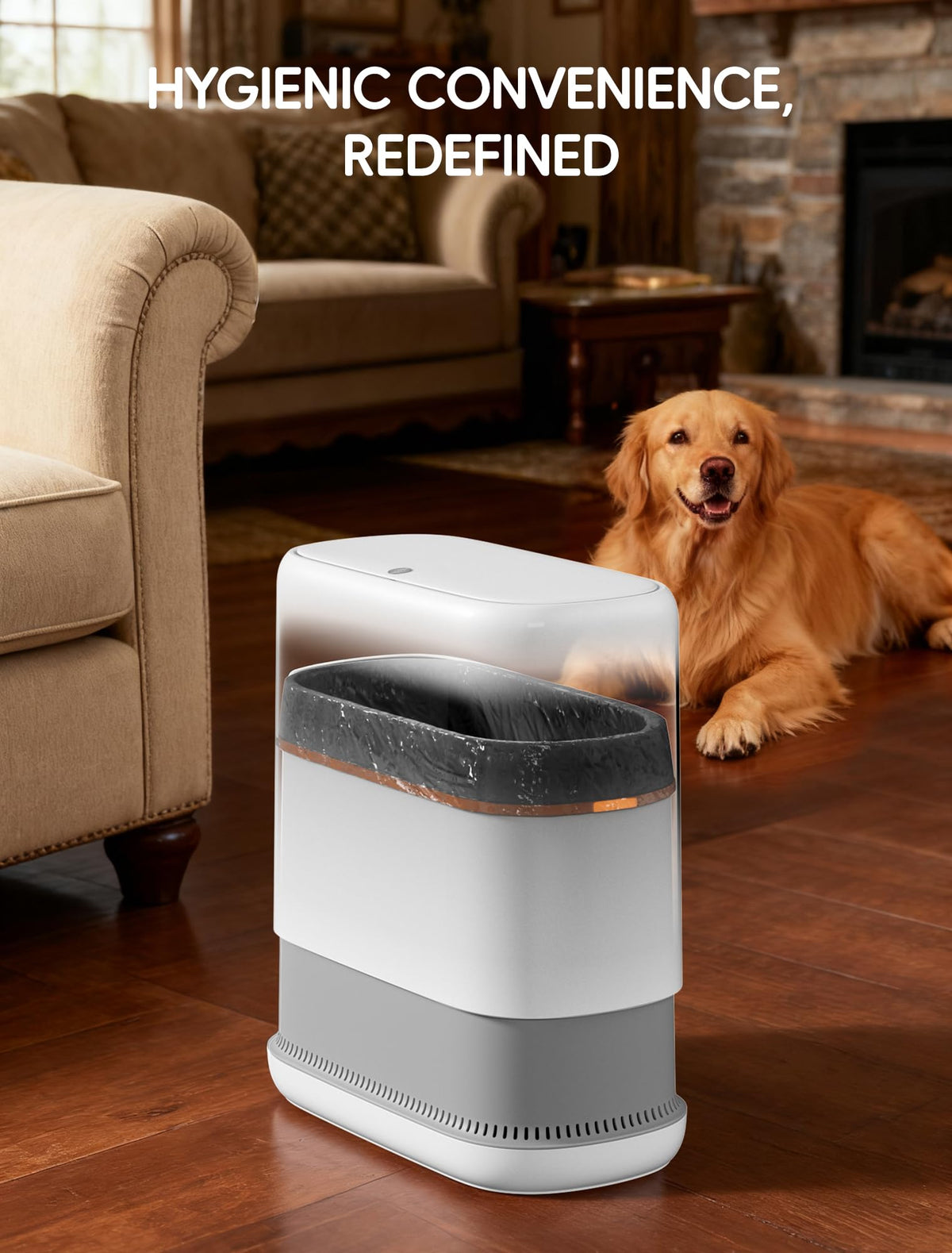 LEGUO air expansion bag system maximizes capacity while keeping the liner tidy.