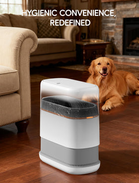 LEGUO air expansion bag system maximizes capacity while keeping the liner tidy.