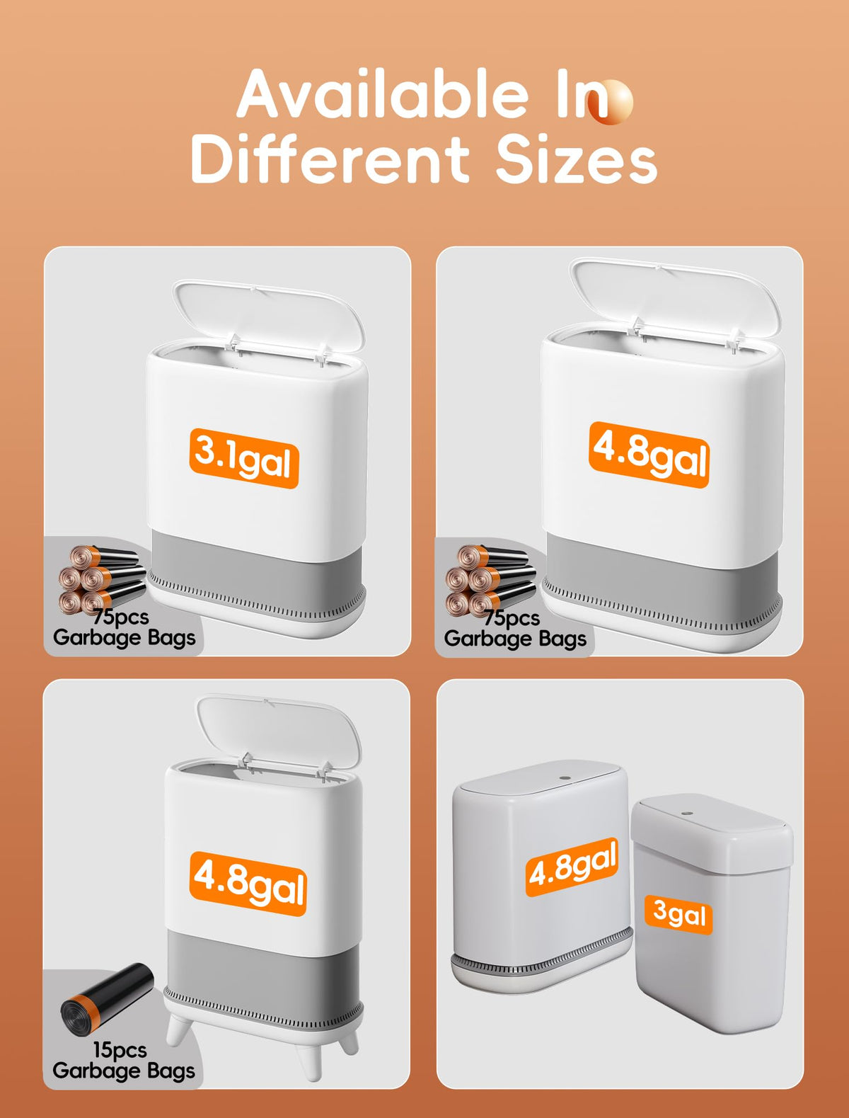 LEGUO compact trash bin for tight spaces keeps areas neat and accessible.
