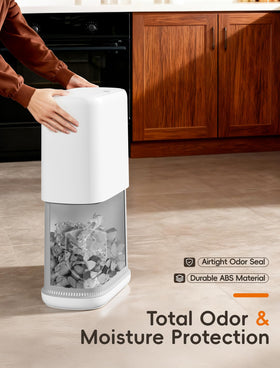 LEGUO liner expansion feature demonstrates maximum usable space inside the can.