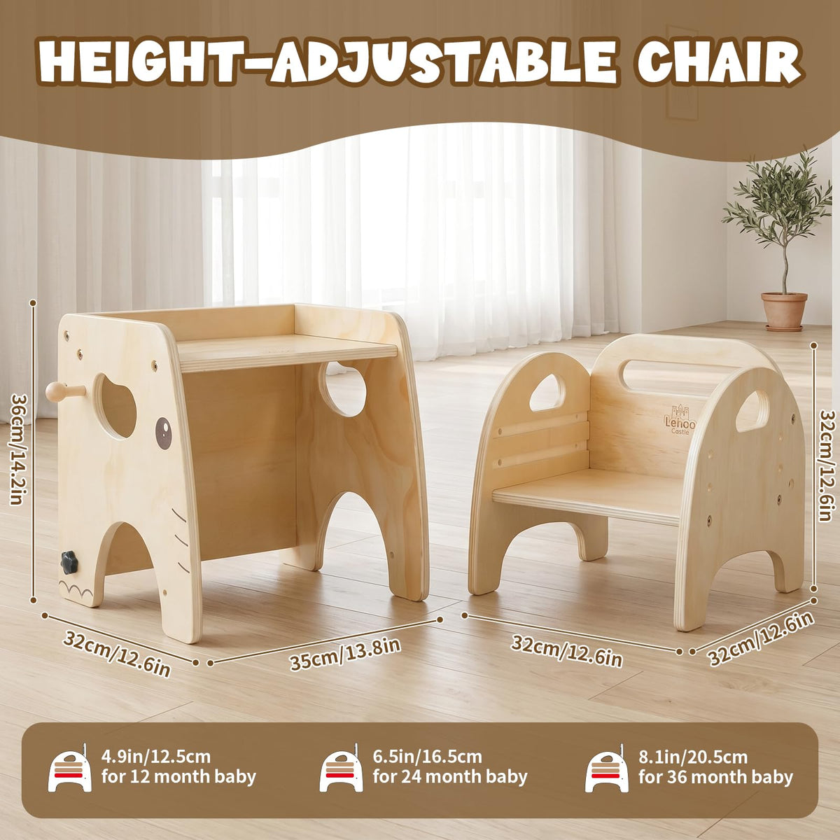 Lehoo Castle wood finish with FSC-certified materials for safety