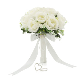 LEIFENY bride bouquet with ivory roses for timeless ceremony aesthetics