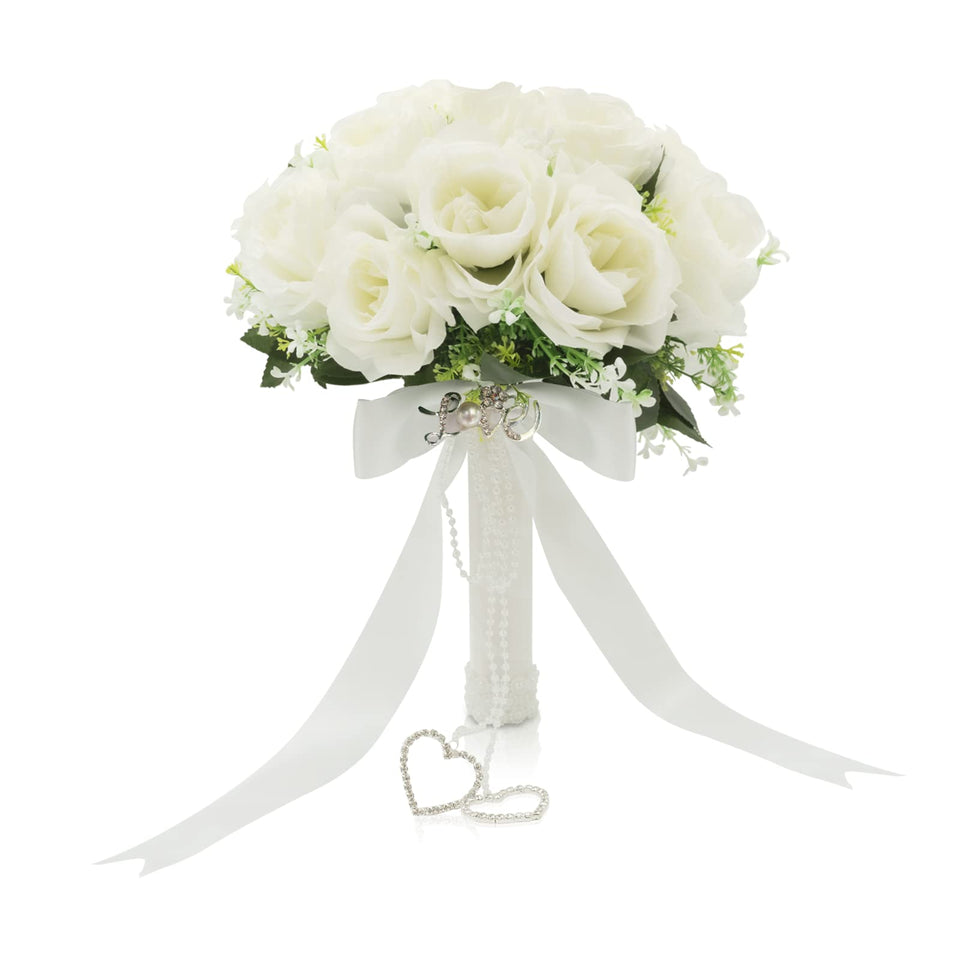 LEIFENY bride bouquet with ivory roses for timeless ceremony aesthetics