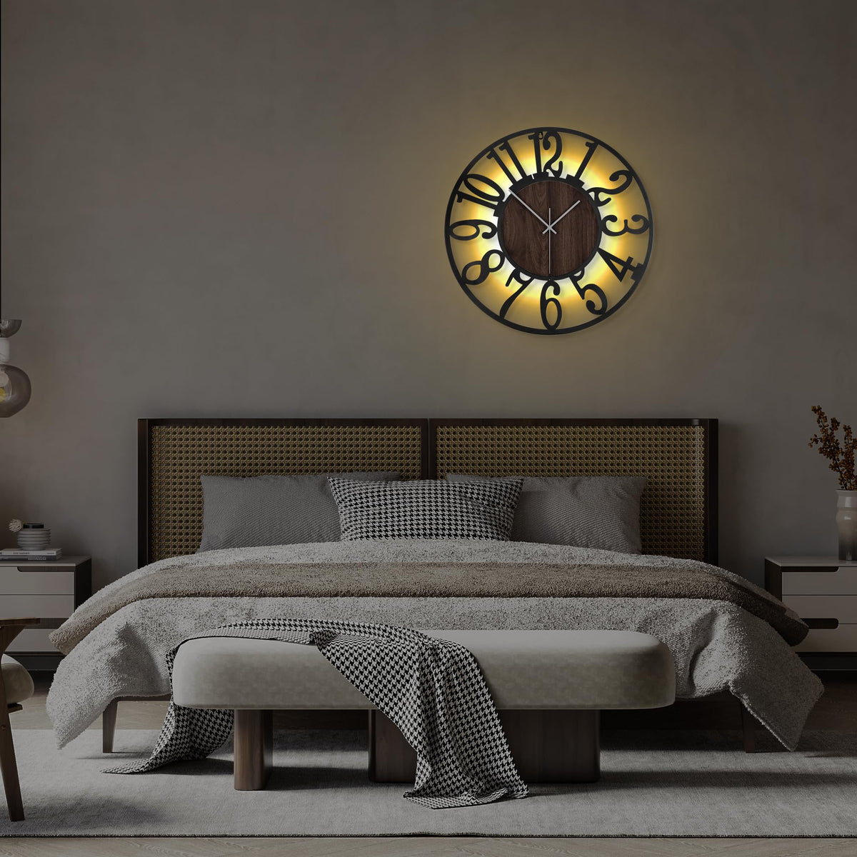 LEIKE Living room decor clock enhances style and legibility in rooms