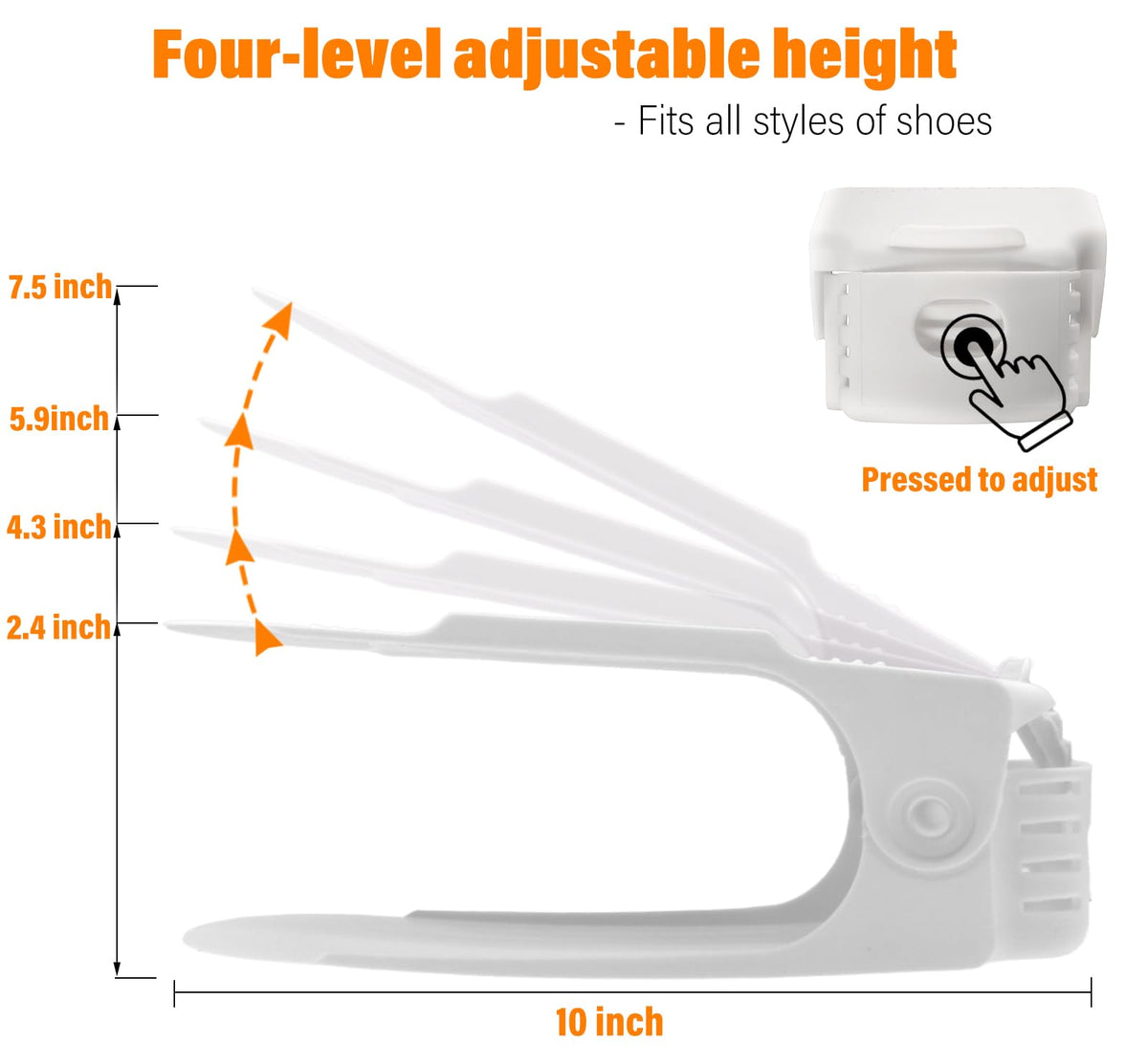 LEIMO anti-slip protection keeps shoes secure while adjusting levels.