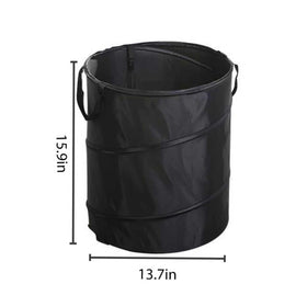 Leinoupt trash can lid with zipper keeps contents secure.