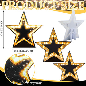 Leinuosen star cutouts assembly kit enables quick, sturdy setup for parties