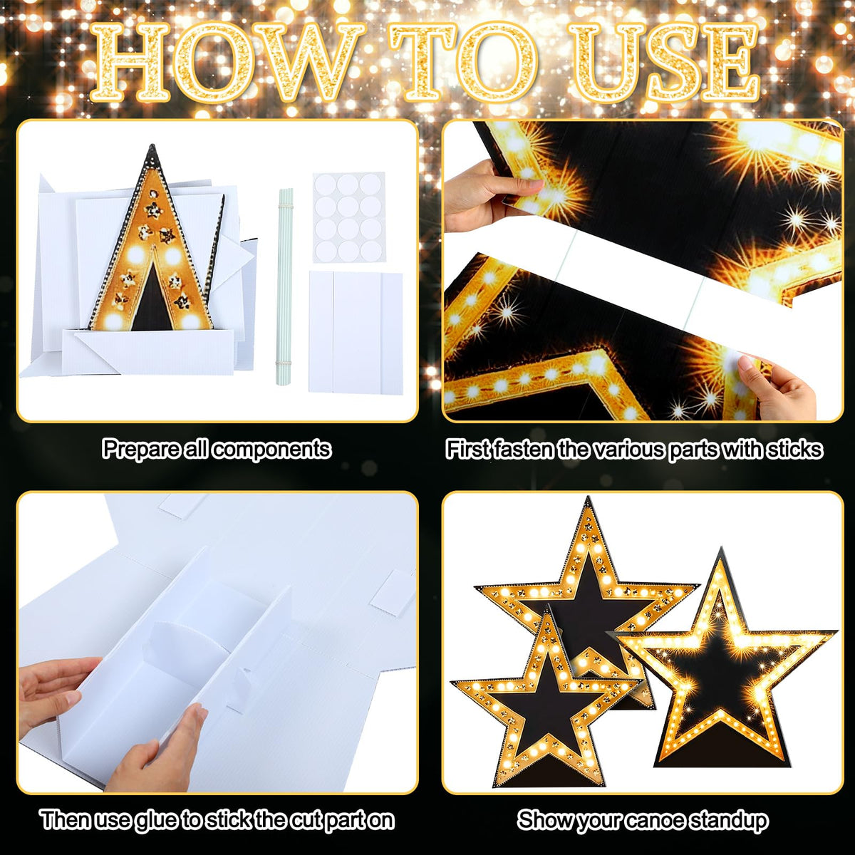 Leinuosen starry night sizes add depth to indoor and outdoor venues