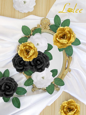 LELEE silk rose head with 3.5 inch diameter for realistic year-round elegance