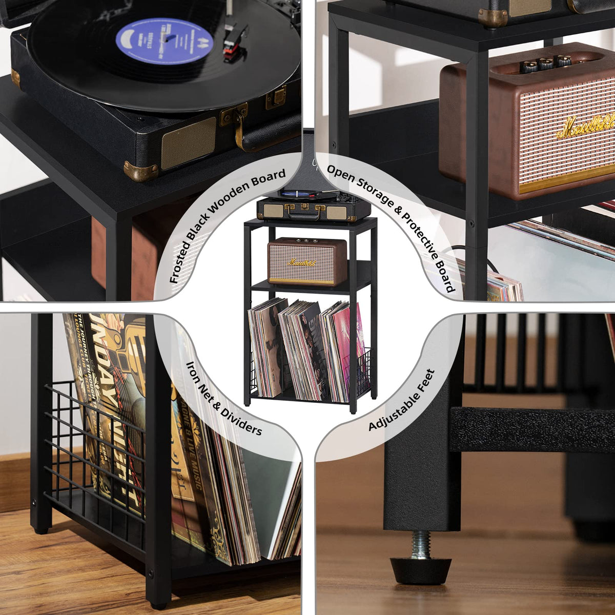 LELELINKY adjustable feet ensure level stability on uneven floors