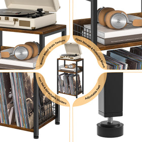 LELELINKY side table for living rooms offers extra surface and storage