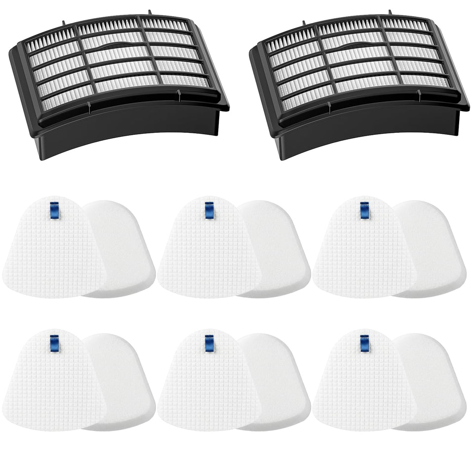 Lemige 2 HEPA plus 6 foam and felt filters kit for Shark Navigator NV360 in-package view