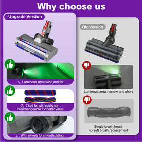 Lemige 90-degree swivel head enables under-furniture access for Dyson