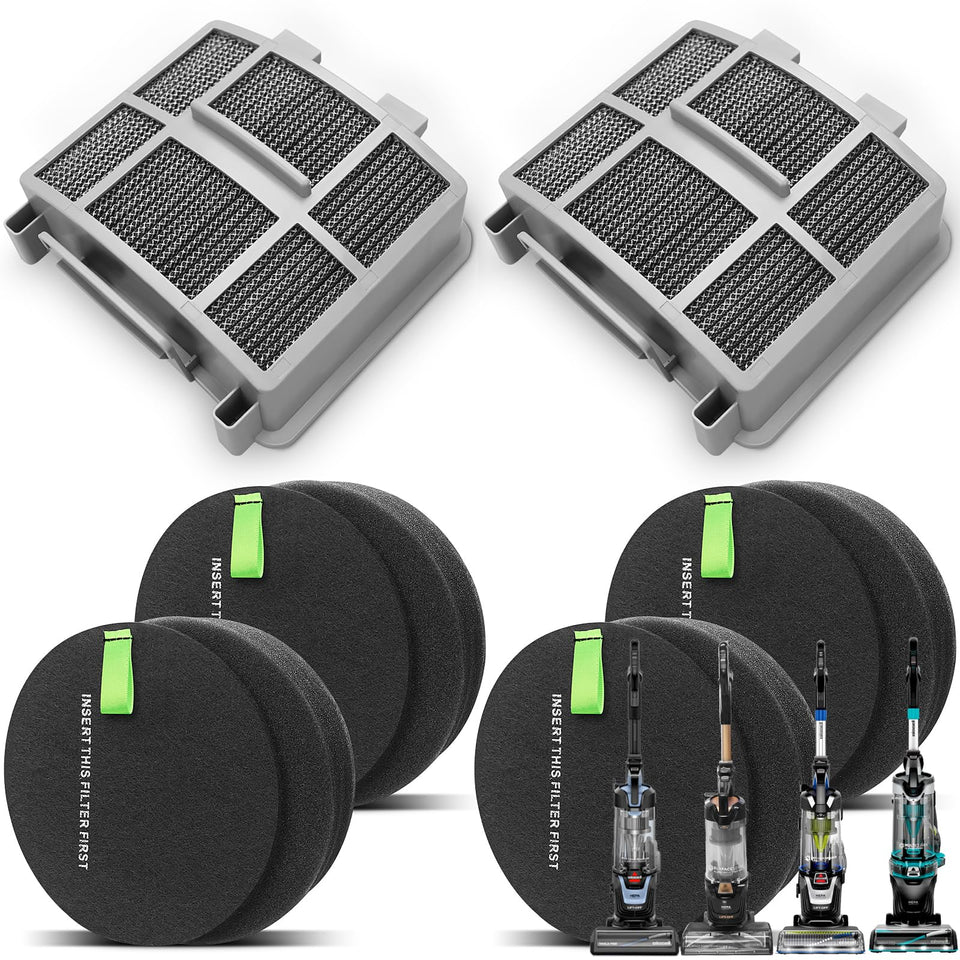 Lemige Bissell 39883 foam filter pack improves suction and long-term performance
