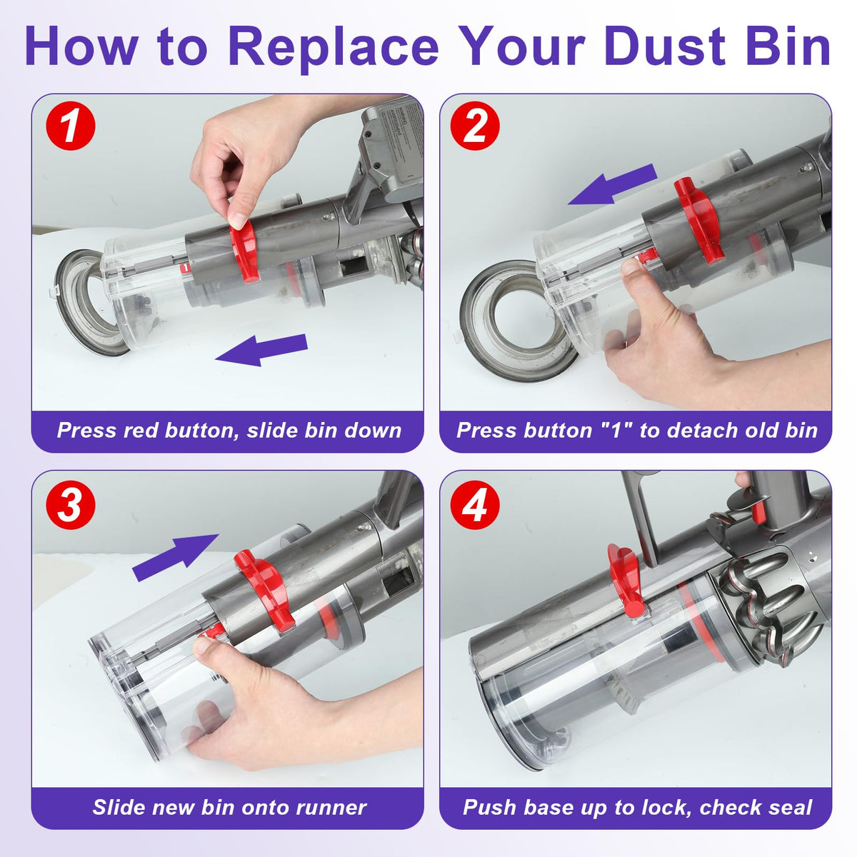 Lemige compatibility guide helps shoppers confirm fit for Dyson V11/V15.