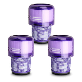 Lemige Dyson V11/V15 three-pack filters, front view, maintaining strong suction