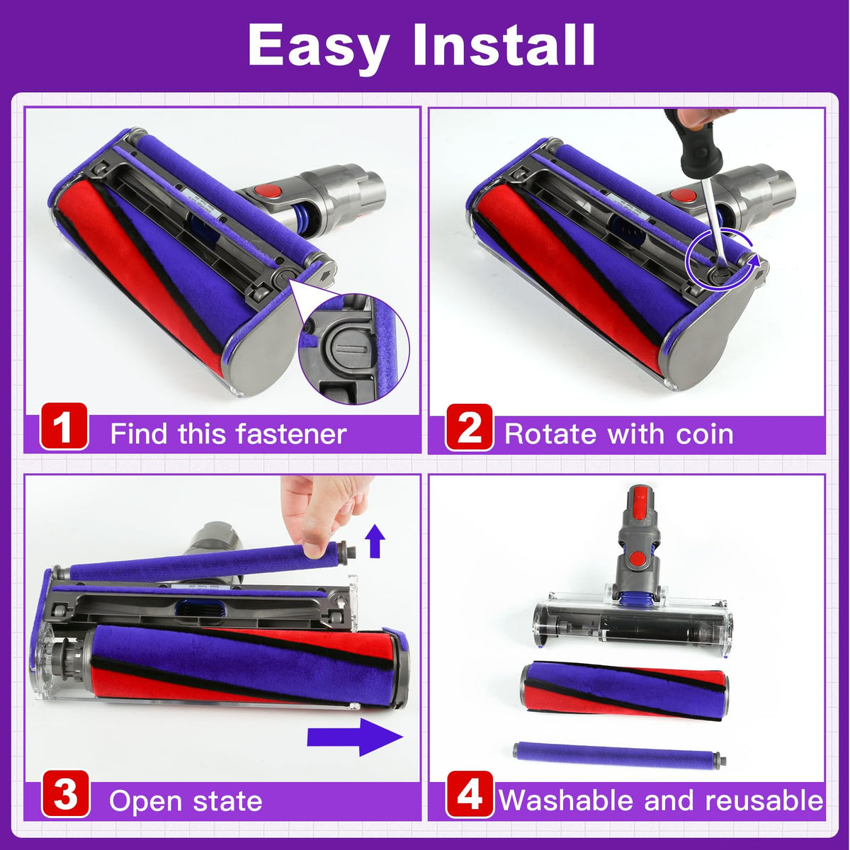Lemige easy-install cleaner head with quick release and simple setup.