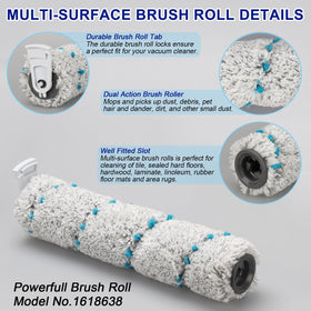 Lemige HydroSteam Plus brush roll designed for thorough scrubbing.