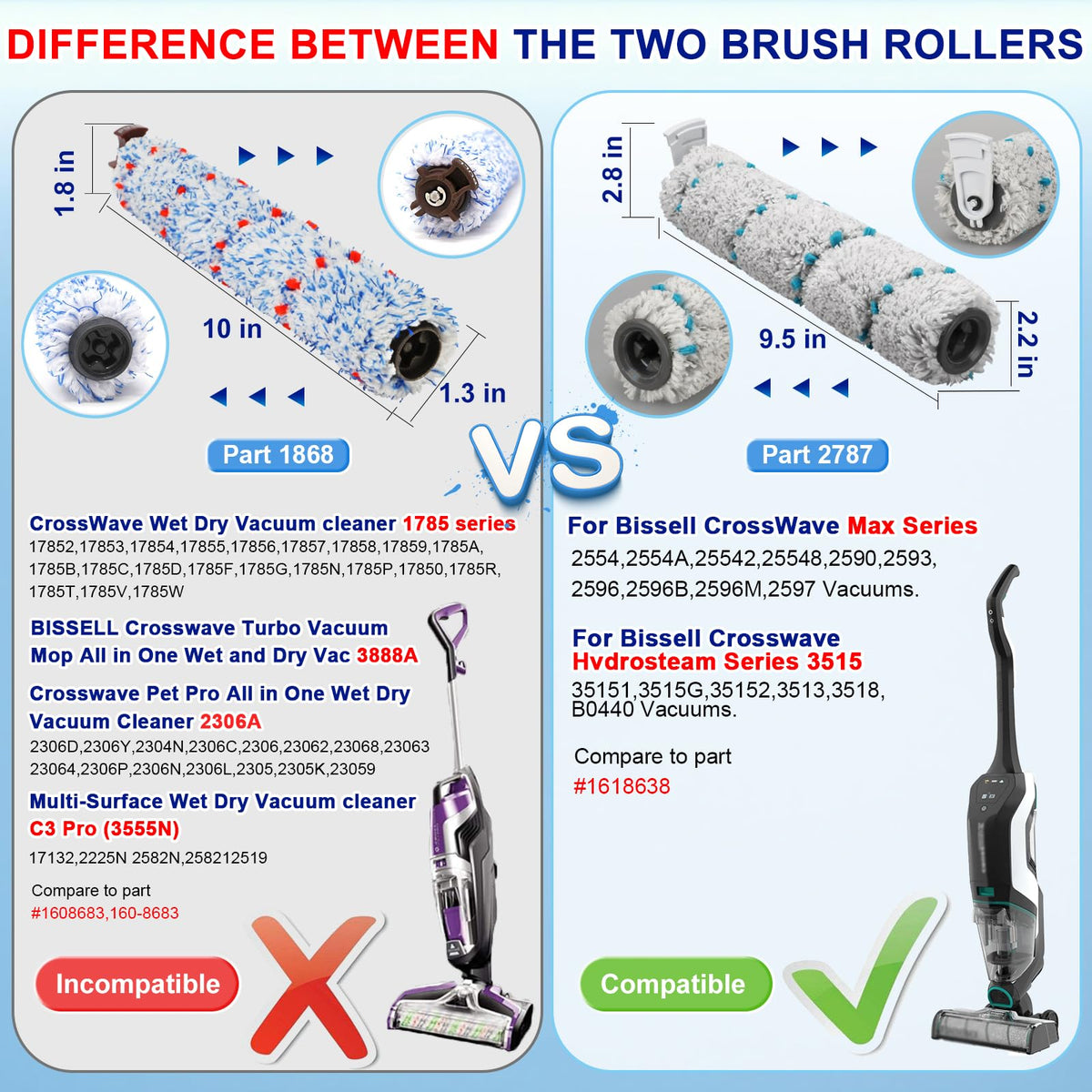 Lemige multi-surface brush for rugs and hard floors in action.