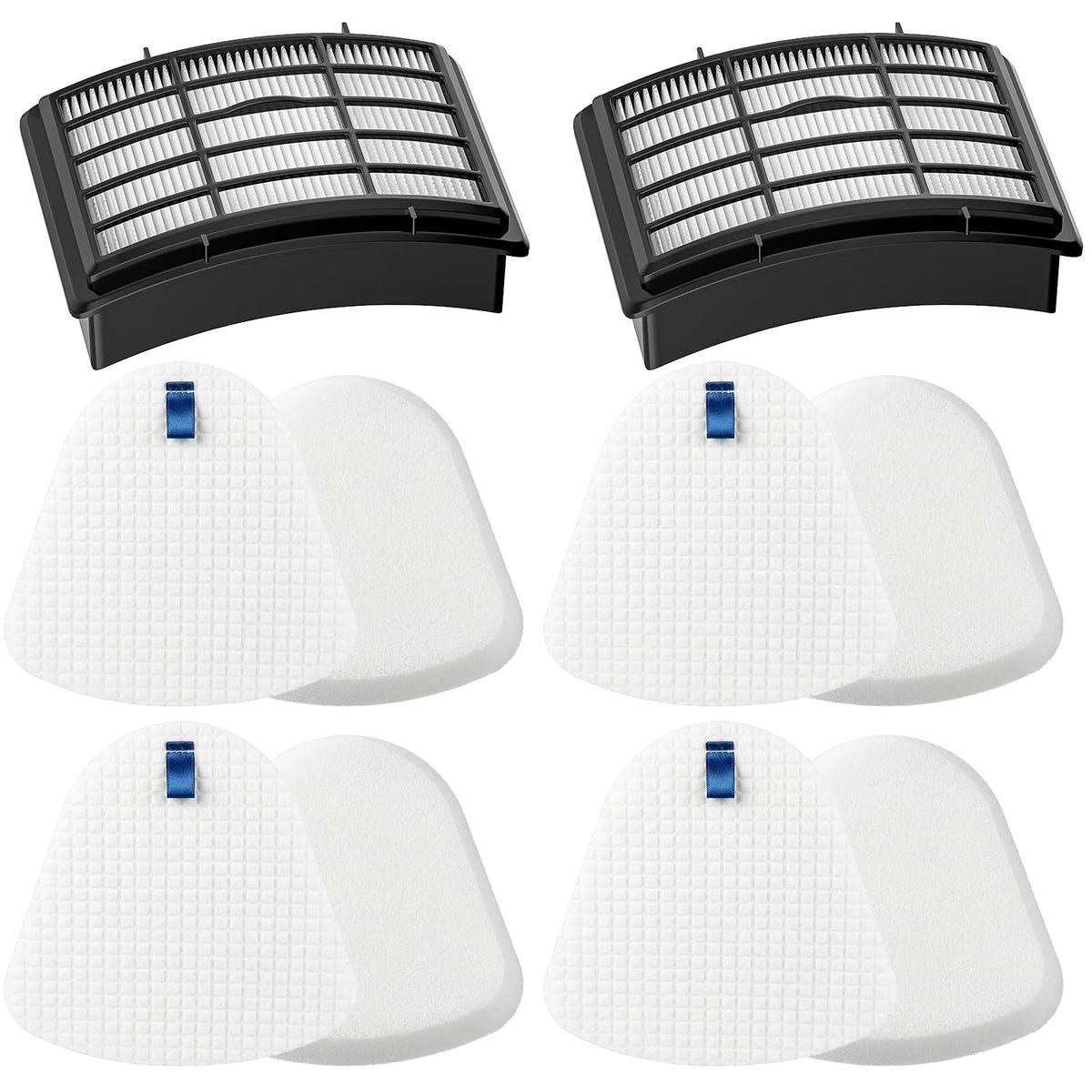 Lemige NV360 filter kit front view maintains strong suction on Shark Navigator.
