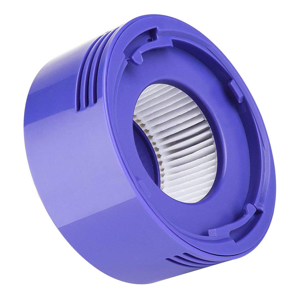 Lemige post-filter for Dyson V7 V8 4-pack demonstrates fresh air flow after use.