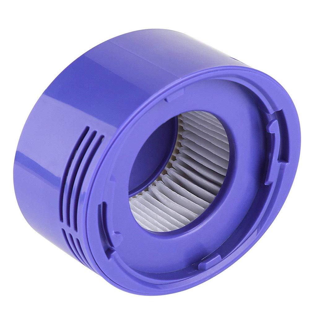 Lemige post-filter Dyson V7 V8 closeup shows easy slot fit and improved filtration.