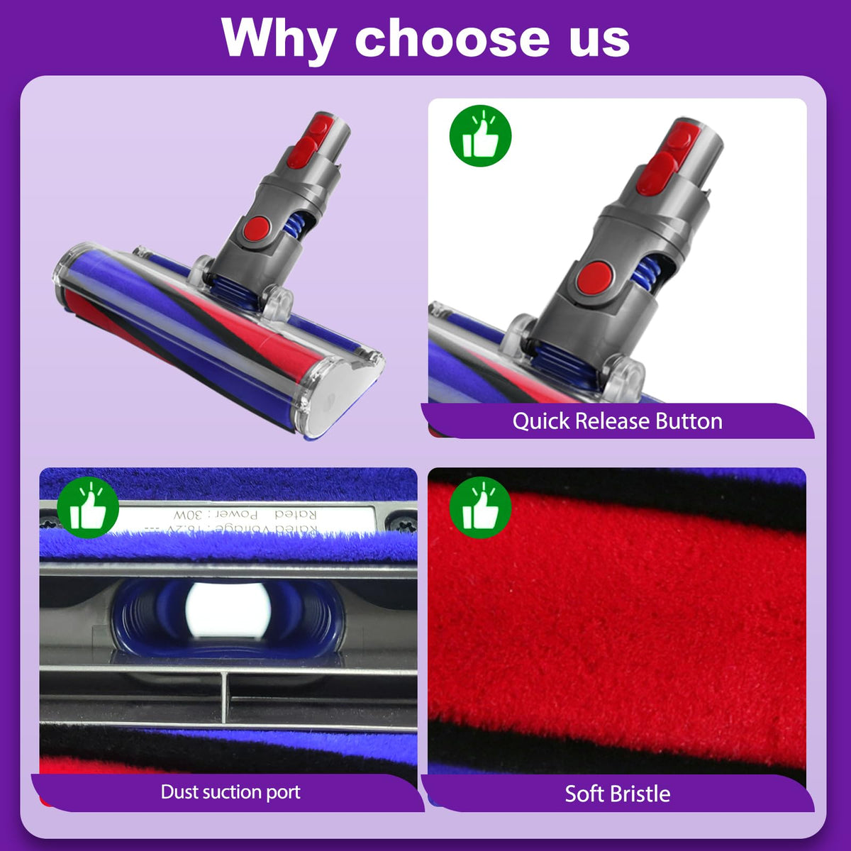 Lemige rotating cleaner head with 90-degree pivot for tight spaces.