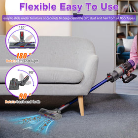 Lemige Upgrade V11 head 180-degree rotation demonstrates easy maneuvering