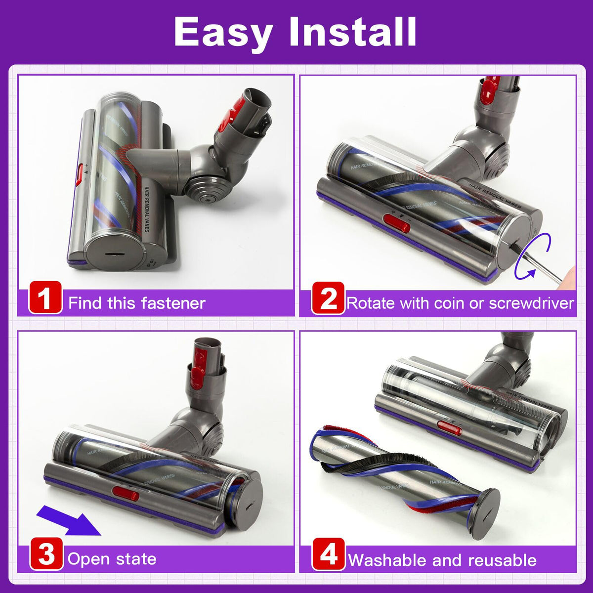 Lemige Upgrade V11 head carbon fiber filaments capture fine dust