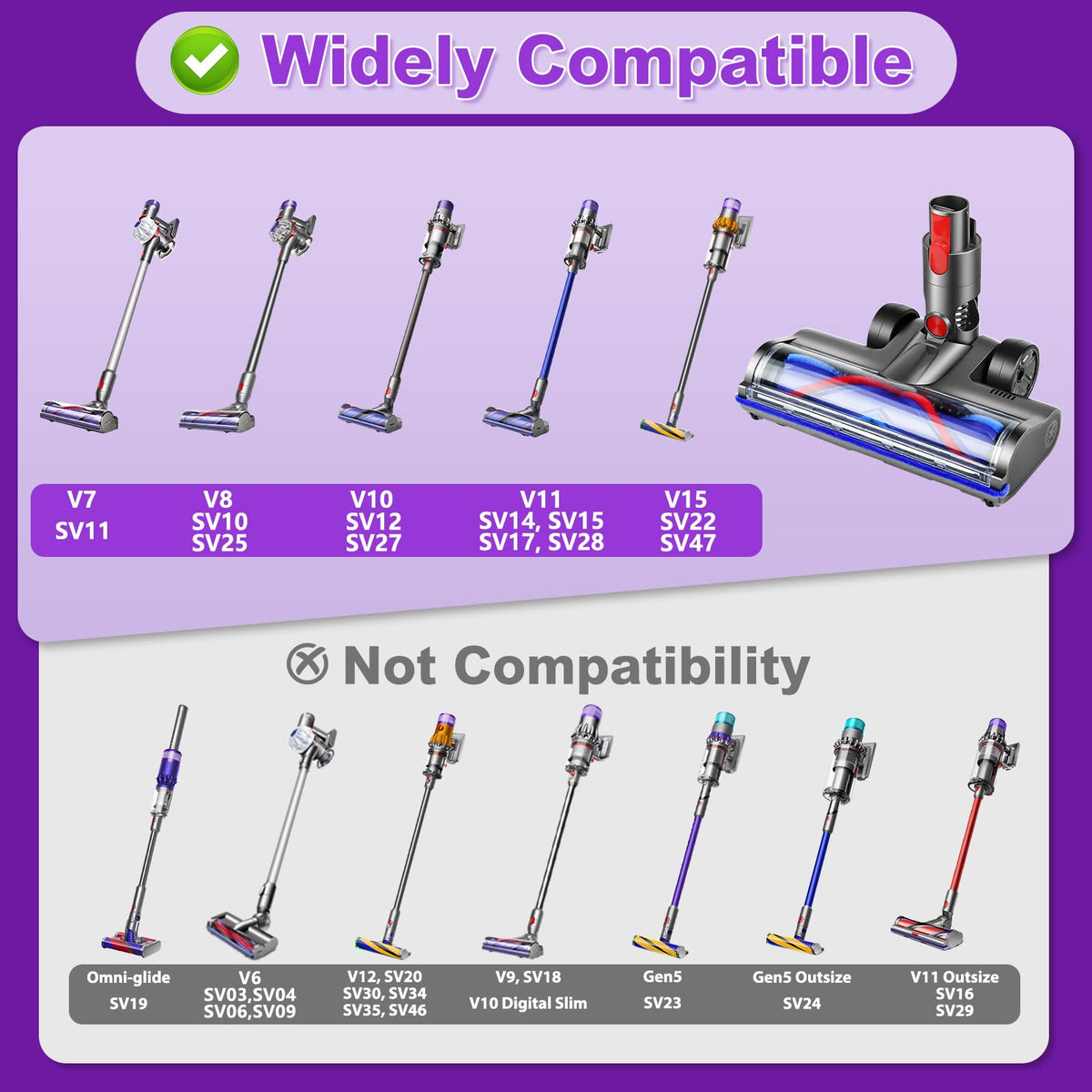 Lemige vacuum head reaching under furniture for precise edge-to-edge cleaning