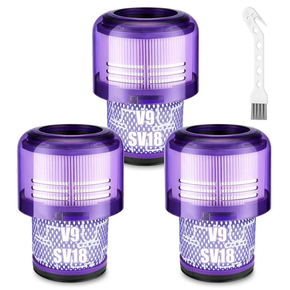 Lemige V9 SV18 filter pack 3 for Dyson enhances filtration efficiency.