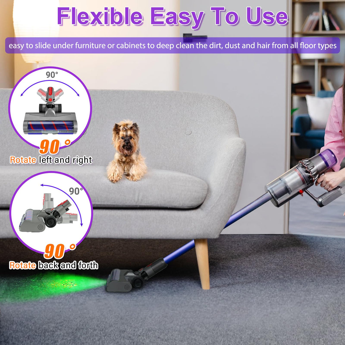 Lemige washable drum on Dyson head for easy maintenance