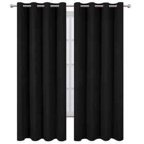 LEMOMO blackout curtain close-up fabric shows durable soft polyester