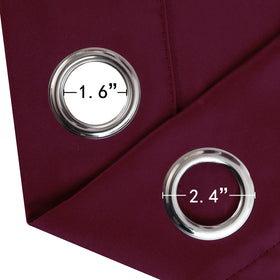 LEMOMO burgundy red thermal curtain ideal for light control in living spaces