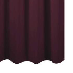 LEMOMO burgundy red window drapes create a private, comfortable atmosphere