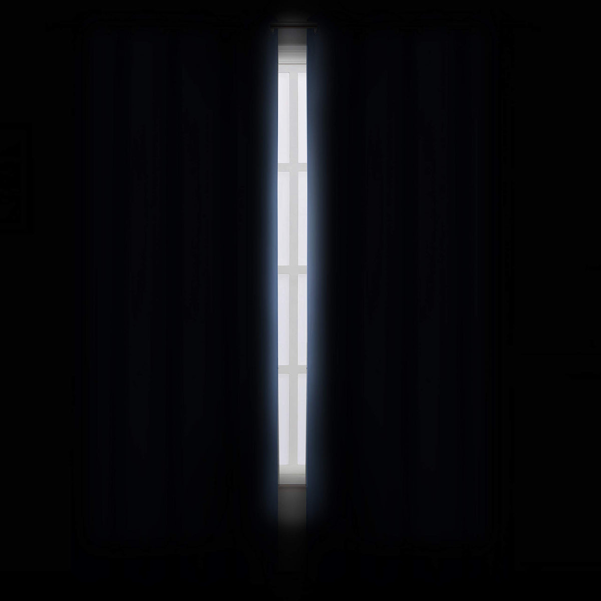 LEMOMO 52x84 curtain panel draped to illustrate room darkening and privacy.