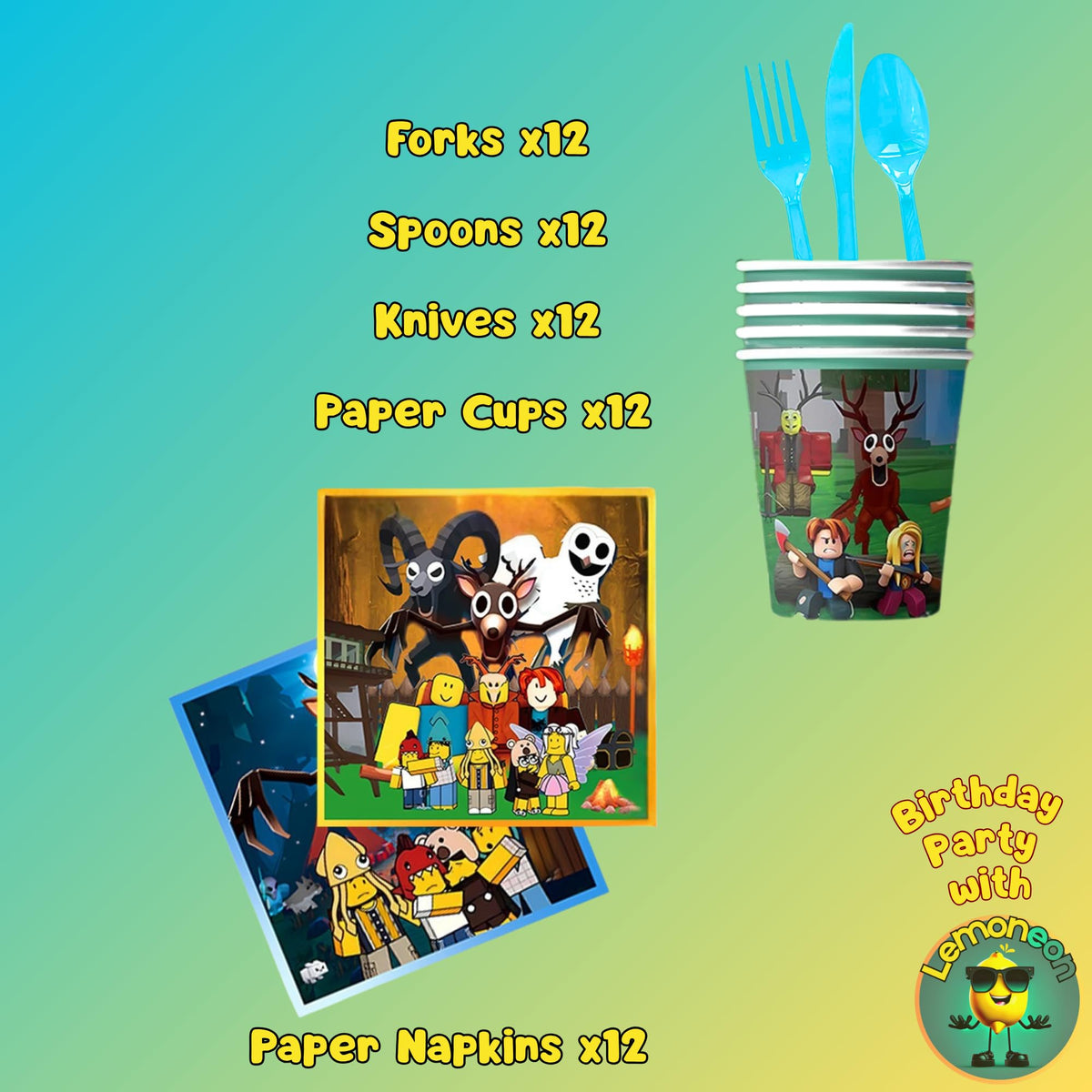 Lemoneon 99 Nights forest cups for easy, mess-free beverages