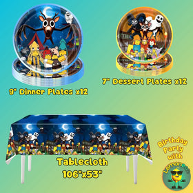 Lemoneon 99 Nights forest plates 9in with vibrant colors for party meals