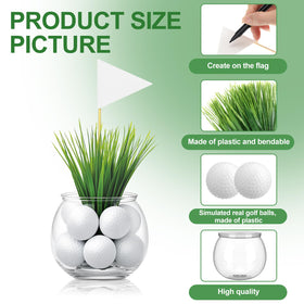 LemonRoad artificial grass tufts provide lush texture for table decor.