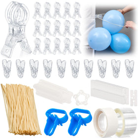 LemonRoad balloon arch clip set for sturdy backdrop assembly