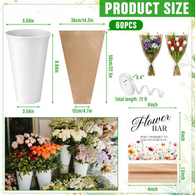 LemonRoad kraft bouquet bags highlight sturdy packaging for guest bouquets and easy carrying.