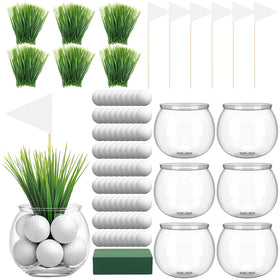LemonRoad golf centerpiece set package arranged on a table for easy decor setup.
