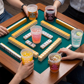 LemonRoad multicolor Mahjong cup design suits birthdays and holidays