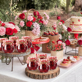 LemonRoad plaid ribbon ties the jars for a custom gift look.