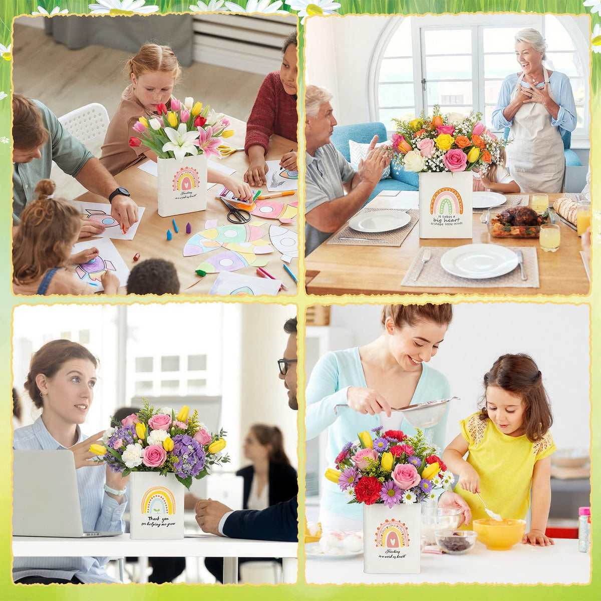 LemonRoad smooth glaze vase is easy to clean and lasts