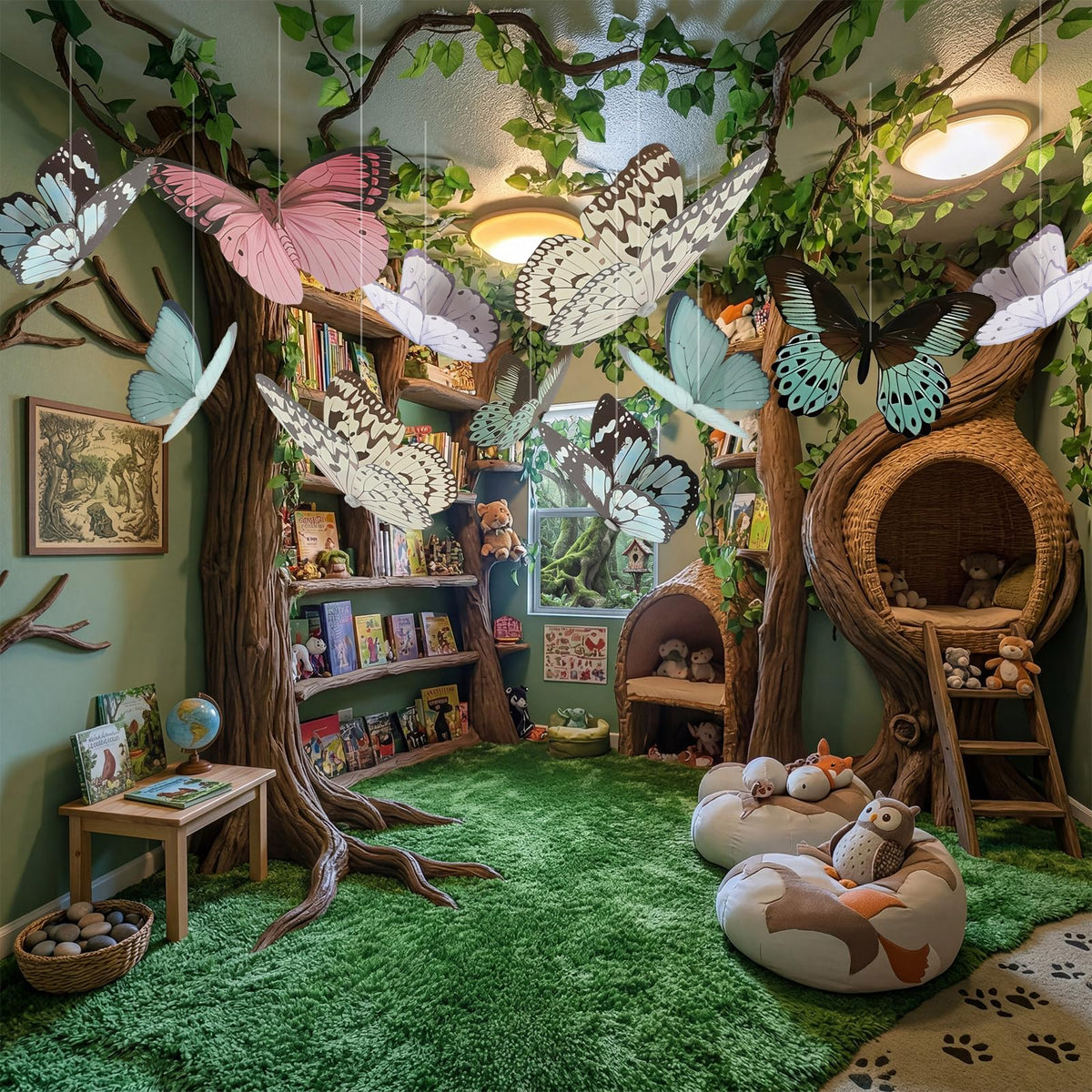 LemonSecret large butterfly decor showcases vibrant, fade-resistant colors.