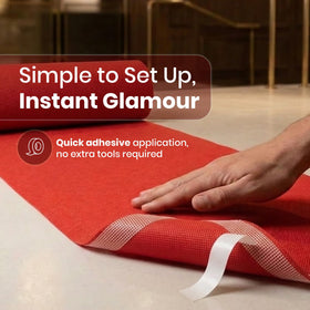 LEMONSODA non-slip backing keeps the carpet in place during busy events.