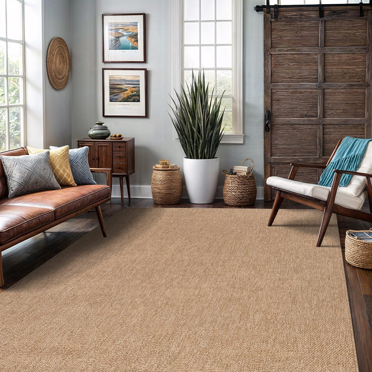 Lena Rug easy to clean with vacuum, spot clean, or hose.