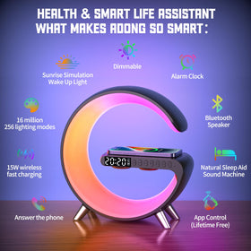 LENGLASS 15W wireless charging keeps your phone powered overnight without clutter.
